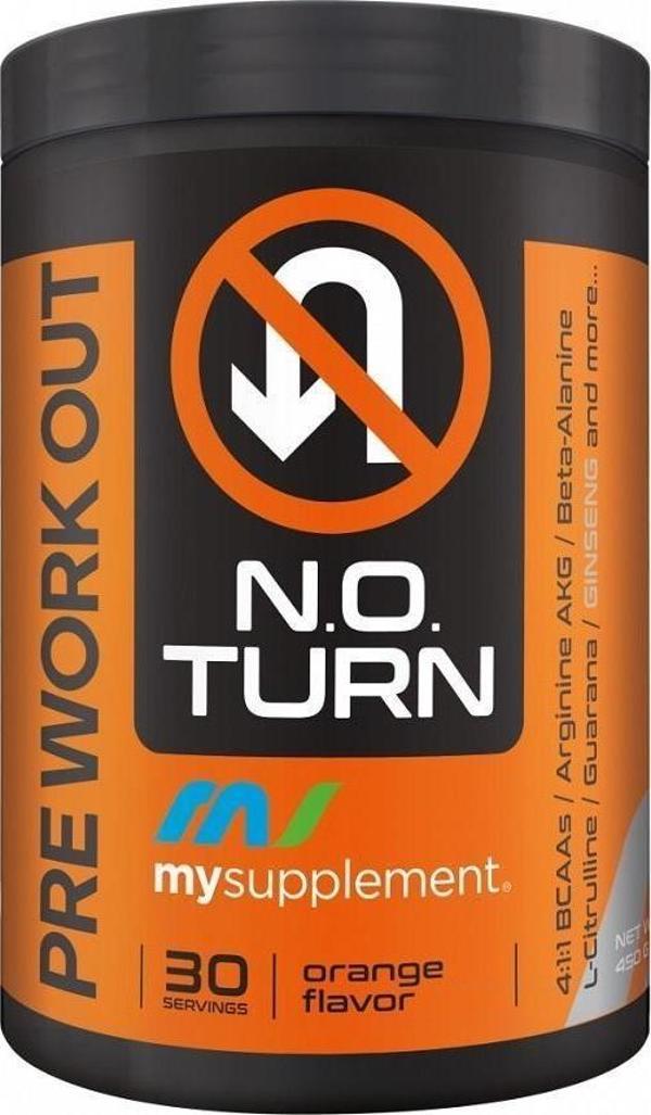 Mysupplement Preworkout N.O.Turn Portakal 450g - Image 1