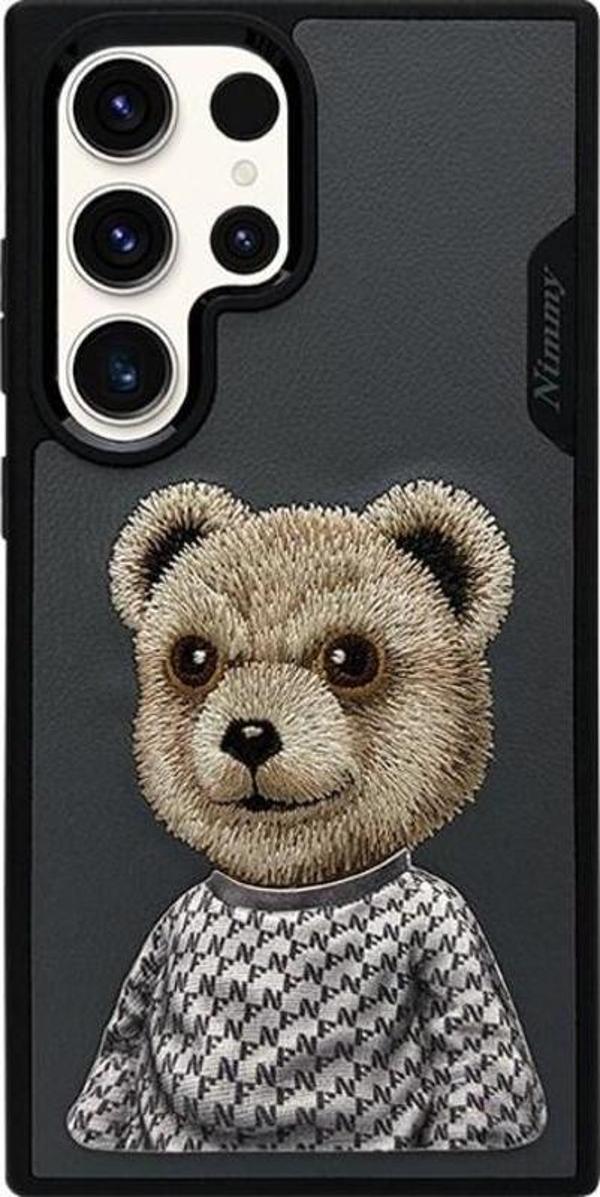 Nimmy Samsung S23 Ultra Uyumlu Bear Series Füme Telefon Kılıfı - Image 1