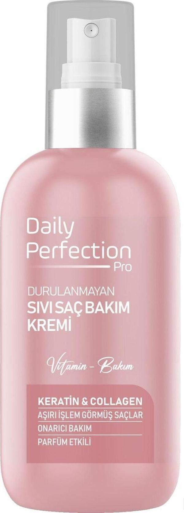 Daily Perfection Pro Onarıcı Bakım Keratin&Collagen İçerikli Sıvı Saç Bakım Kremi 200 Ml - Image 1