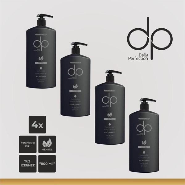 Dp Daily Perfection Şampuan Mentol Ferahlatıcı Etki 4X 800 Ml - Image 1
