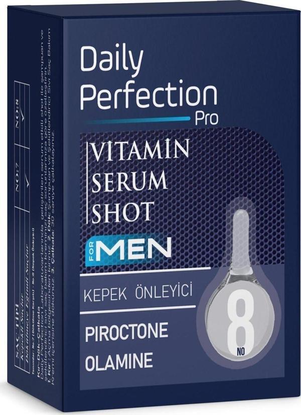 Daily Perfection Pro Vitamin For Men Serum Shot No:8 Kepek Önleyici 2X6 Ml - Image 1