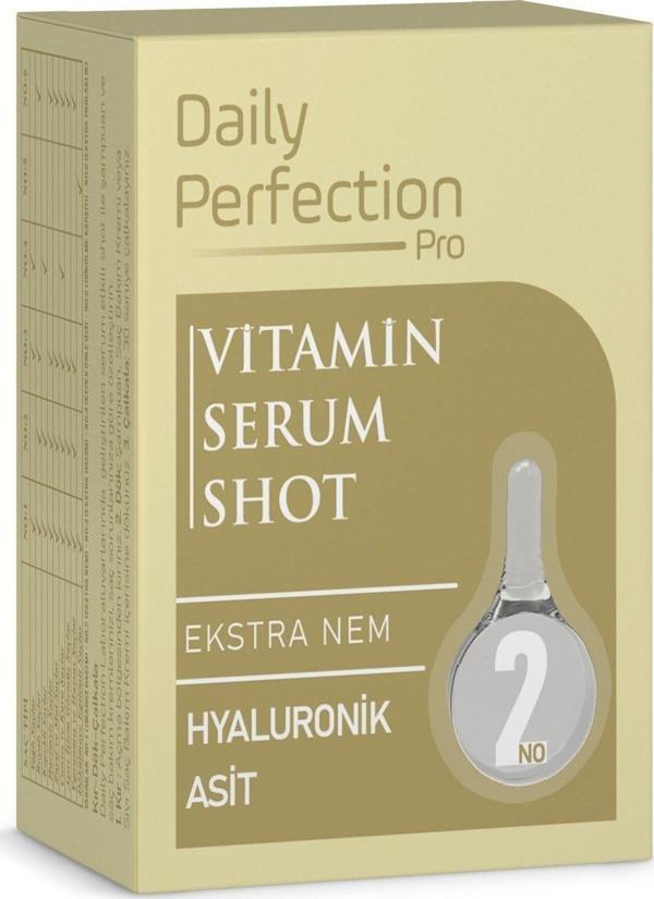 Daily Perfection Pro Vitamin Serum Shot No:2 Ekstra Nem 2X6 Ml - Image 1