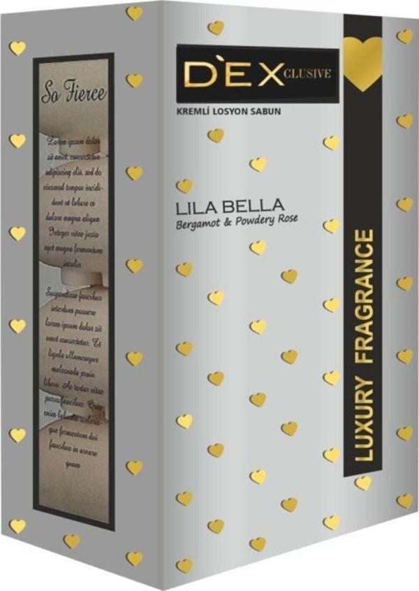 Dexclusıve Kremli Losyon Sabun Lila Bella 4X100 Gr - Image 1