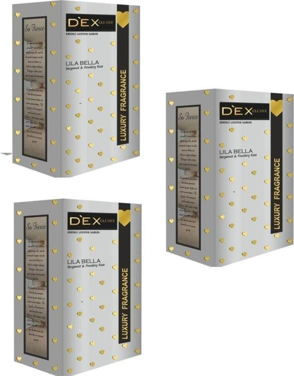 Dexclusıve Kremli Losyon Sabun Lila Bella 4X100 Gr 3 Adet - Image 1
