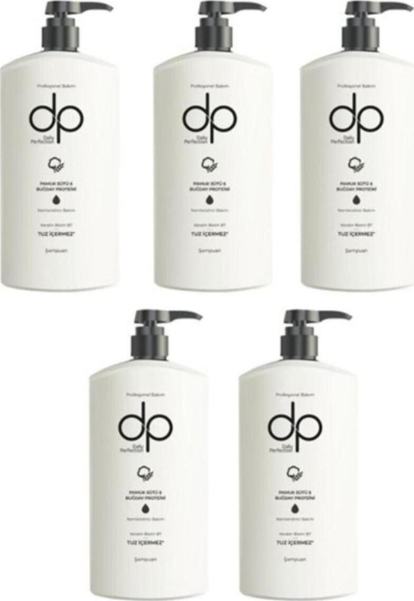 Dp Daily Perfection Tuzsuz Şampuan Pamuk Sütü Ve Buğday Protein 5 Adet 500 Ml - Image 1