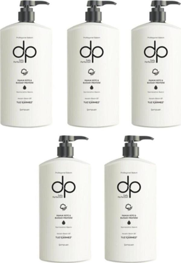 Dp Daily Perfection Tuzsuz Şampuan Pamuk Sütü Ve Buğday Proteini 5 Adet 800 Ml - Image 1