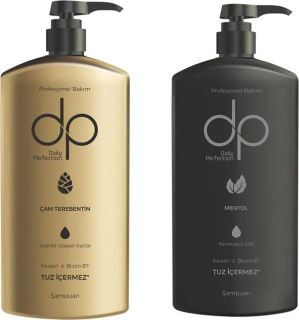 Dp Daily Perfection 1 Adet Çam Terebentin500 Ml 1 Adet Mentol500 Ml Şampuan 2'Li Set - Image 1