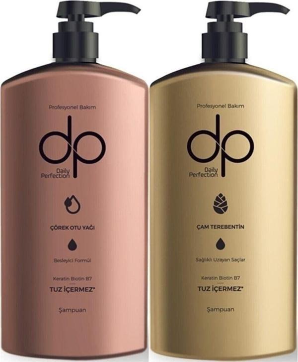 Dp Daily Perfection Çörek Otu Yağı + Çam Terebentin Şampuan 2 X 800 Ml - Image 1