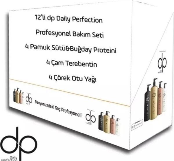 Dp Daily Perfection Kuaförlere Özel 12’Li Profesyonel Bakım Şampuan Seti 800 Ml - Image 1