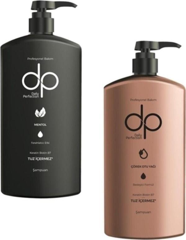 Dp Daily Perfection Mentol Ferahlatıcı 800 Ml Çörek Otu Yağı 800 Ml Şampuan - Image 1