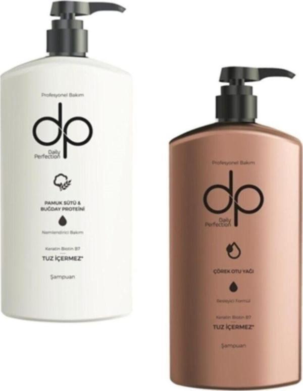 Dp Daily Perfection Pamuk Sütü 800 Ml Çörek Otu 800 Ml Şampuan - Image 1