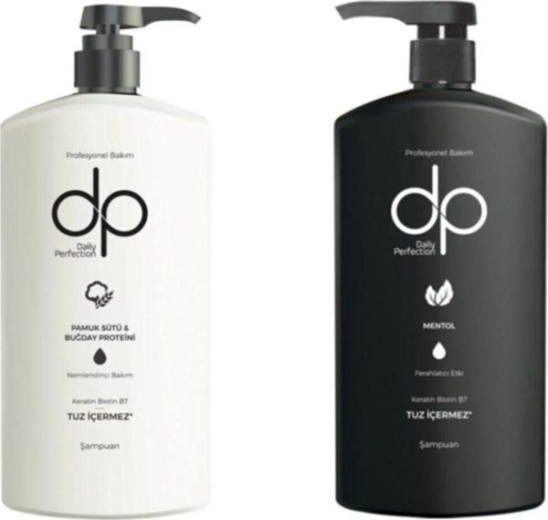 Dp Daily Perfection Pamuk Sütü 800 Ml Menthol 800 Ml Tuzsuz Şampuan - Image 1