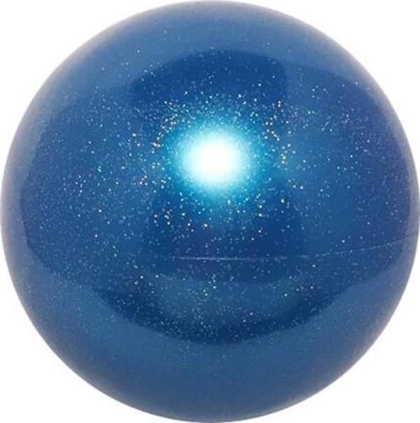Gymo Cimnastik Topu 18cm Simli Mavi - Image 1