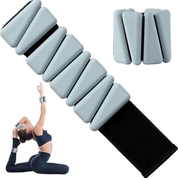 Gymo Pro Series Ayarlanabilir Silikon Bilek Ağırlığı 2x500gr Üçgen Nane Yeşili - Image 1