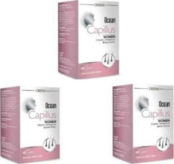 Ocean Capillus Women 60 Tablet X 3 Adet - Image 1