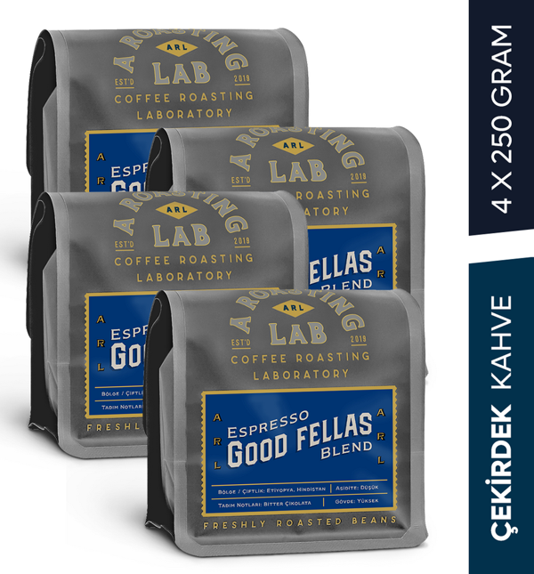 Good Fellas 4x250 Gram Çekirdek Espresso Blend - Image 1
