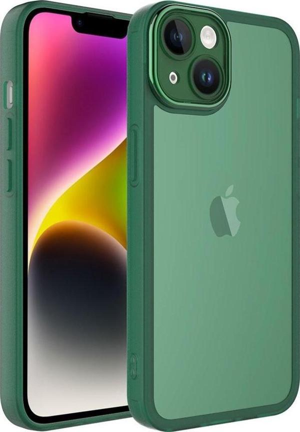 Apple iPhone 14 Kılıf Kamera Korumalı Transparan Zore Post Kapak - Image 1