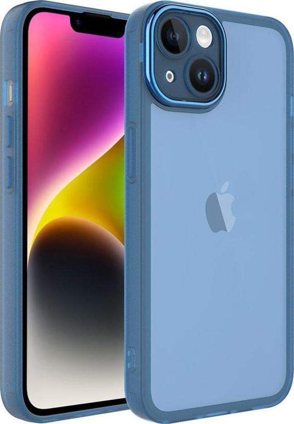 Apple iPhone 14 Plus Kılıf Kamera Korumalı Transparan Zore Post Kapak - Image 1