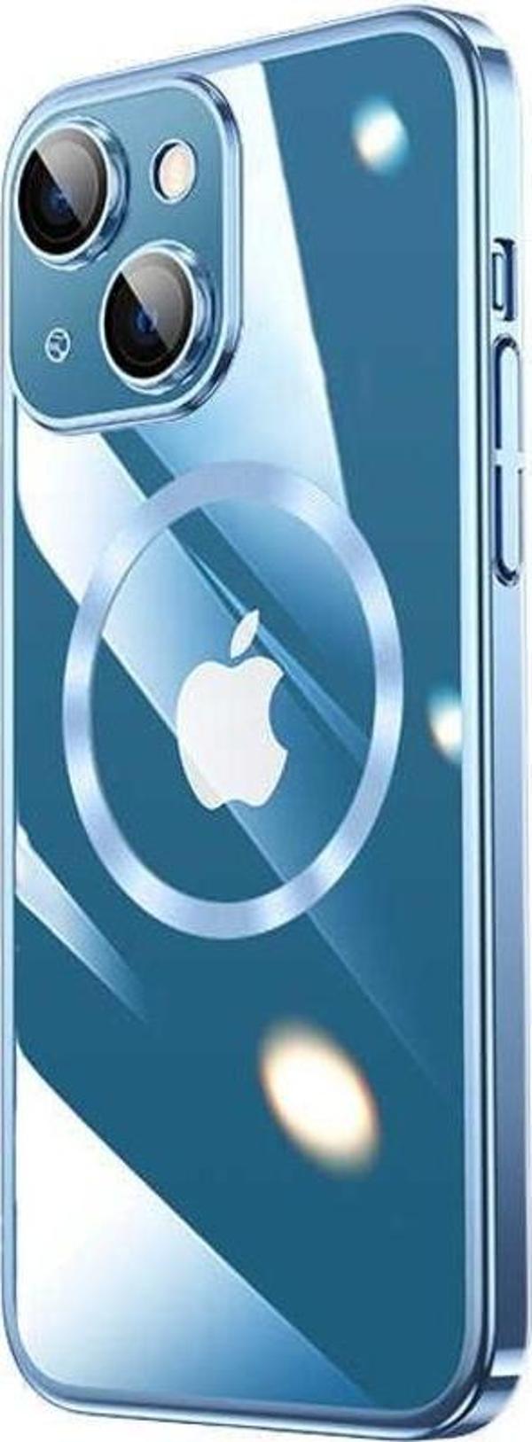 Apple iPhone 14 Kılıf Wireless Şarj Özellikli Sert PC Zore Riksos Magsafe Kapak - Image 1