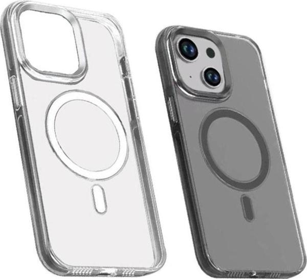 Apple iPhone 15 Kılıf Zore Wireless Şarj Özellikli Şeffaf Efsane Kapak - Image 1