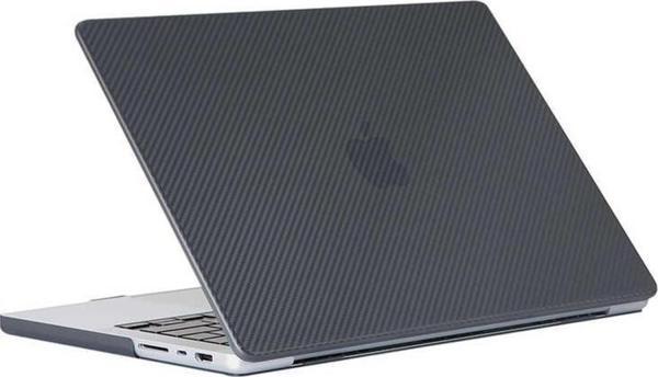 Apple Macbook 16.2' 2021 A2485 Zore MSoft Carbon Fiber Tasarımlı Kapak - Image 1