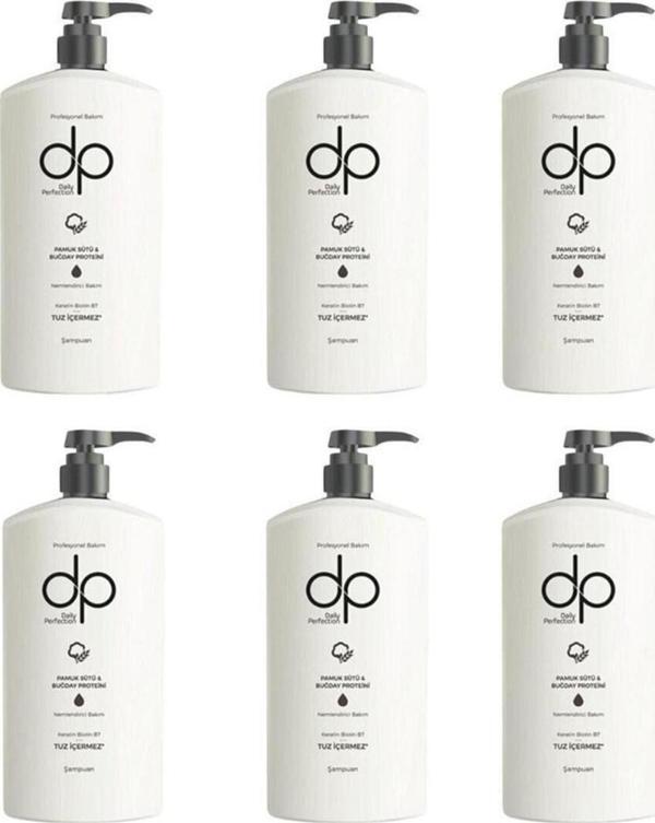 Dp Daily Perfection Pamuk Sütü Ve Buğday Özlü Şampuan 6 Adet 500 Ml - Image 1