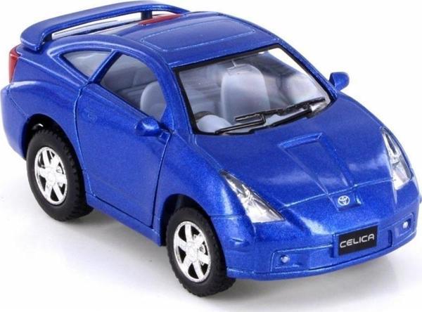 10 cm. Çek Bırak Mavi Toyota Celica Diecast Araba   - Image 1