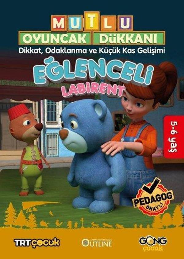 Mutlu Oyuncak Dükkanı Eğlenceli Labirent - DikkatOdaklanma ve Küçük Kas Gelişimi - Gong Çocuk - Image 1