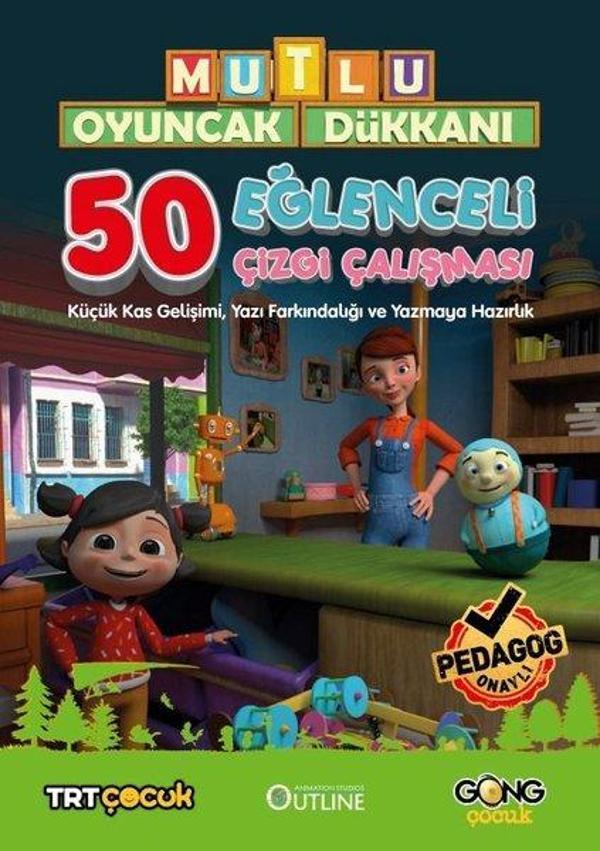 Mutlu Oyuncak Dükkanı Eğlenceli Çizgi Çalışmaları - Küçük Kas GelişimiDikkatYazı Farkındalığı ve Y - Gong Çocuk - Image 1