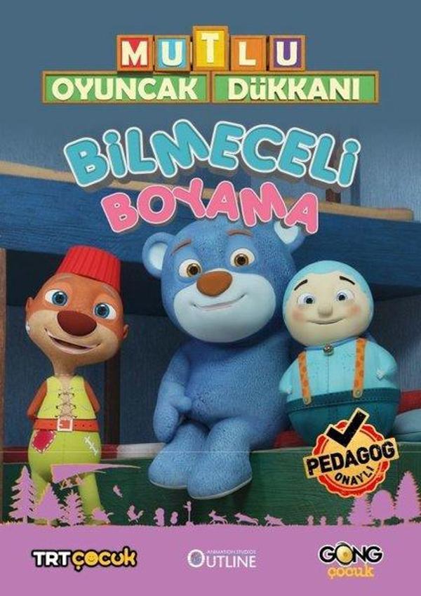Mutlu Oyuncak Dükkanı Bilmeceli Boyama - Gong Çocuk - Image 1