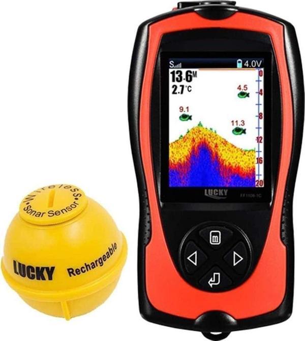 LUCKY Taşınabilir Balık Bulucu Dönüştürücü Sonar Sensörü - 45 Metre - Image 1