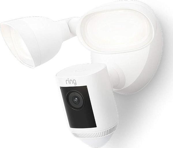 Ring Floodlight Cam Wired Pro Kuş Bakışı ve 3D Hareket Algılama, Beyaz - Image 1