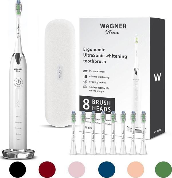 Wagner Stern Basınç Sensörlü Ultrasonik Beyazlatıcı Diş Fırçası - Beyaz - Image 1