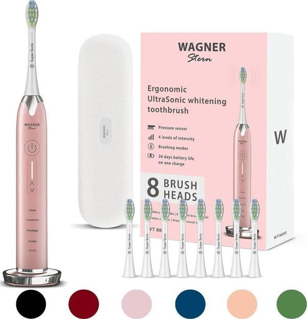 Wagner Stern Basınç Sensörlü Ultrasonik Beyazlatıcı Diş Fırçası - Rose Gold - Image 1