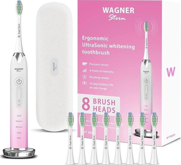Wagner Stern Basınç Sensörlü Ultrasonik Beyazlatıcı Diş Fırçası - Sakura - Image 1