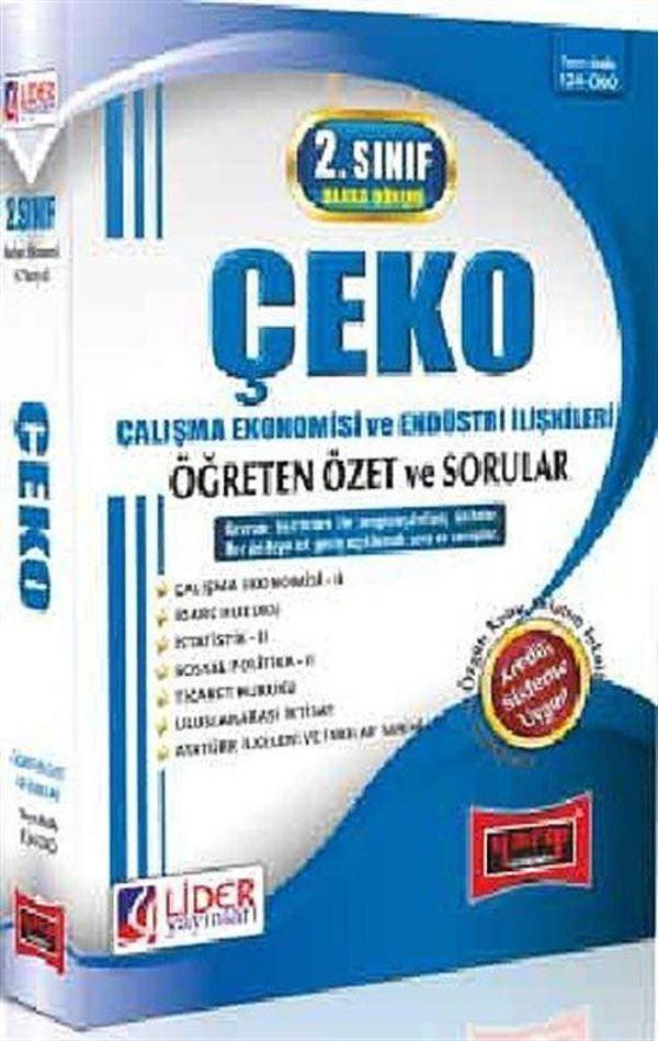 AÖF ÇEKO Çalışma Ekonomisi ve Endüstri İlişkileri 2. Sınıf Bahar Dönemi 4. Yarıyıl Öğreten Özet ve Sorular (AF-124-CKO) - Lider Yayınları - Image 1