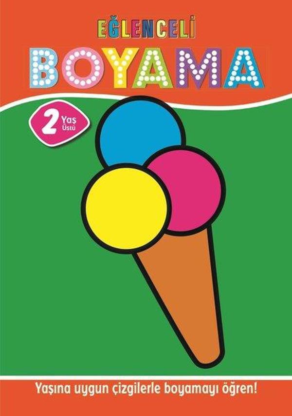 Eğlenceli Boyama - 2 Yaş Üstü 4'lü Pastel Boya Hediyeli - Parıltı Yayınları - Image 1