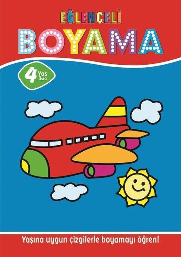 Eğlenceli Boyama - 4 Yaş Üstü 4'lü Pastel Boya Hediyeli - Parıltı Yayınları - Image 1