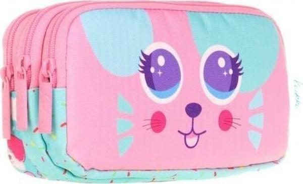 Kaukko Kıds 3 Bölmeli Kalem Çantası (cute Face Mouse) - Image 1