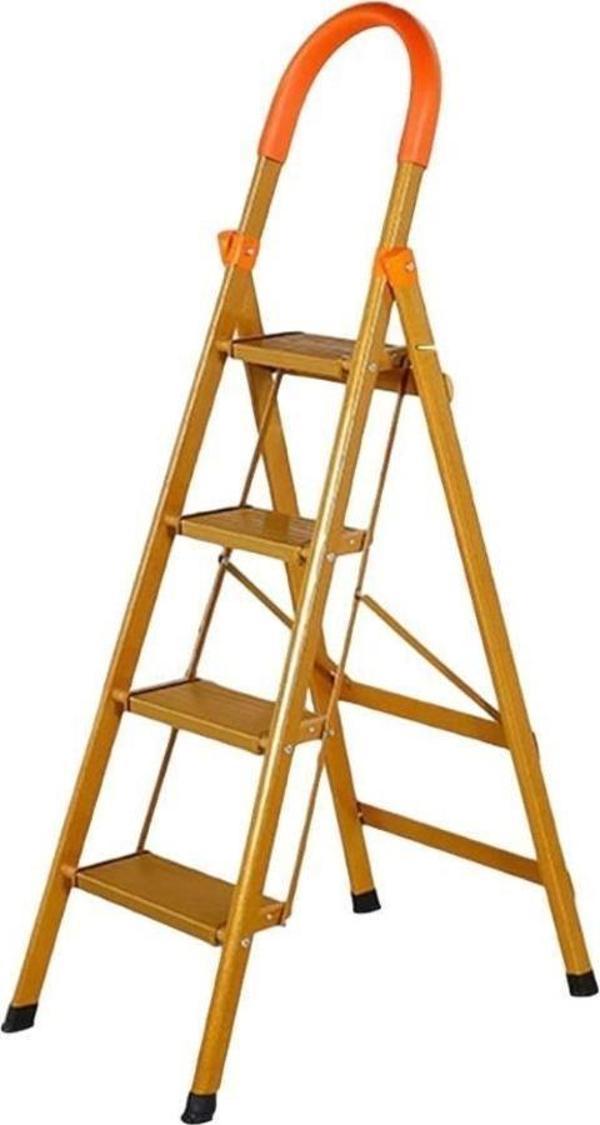 Alüminyum 4 Basamaklı Gold Merdiven (SAR1524) - Image 1