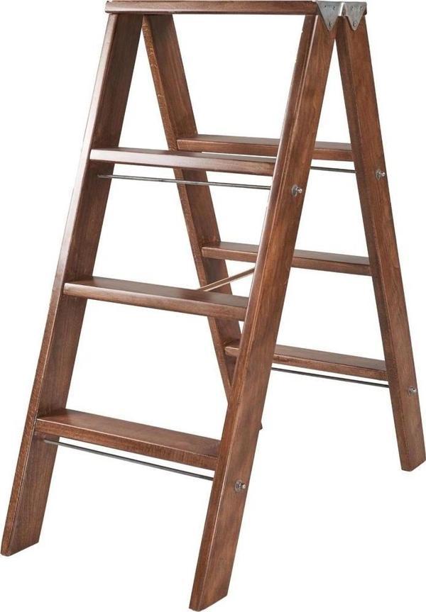 STEP GORDİOS AHŞAP ÇİFT ÇIKIŞLI 3 BASAMAKLI MERDİVEN - Image 1
