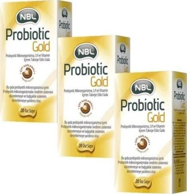 NBL Probiotic Gold 20 Stick Saşe 3 Adet - Image 1