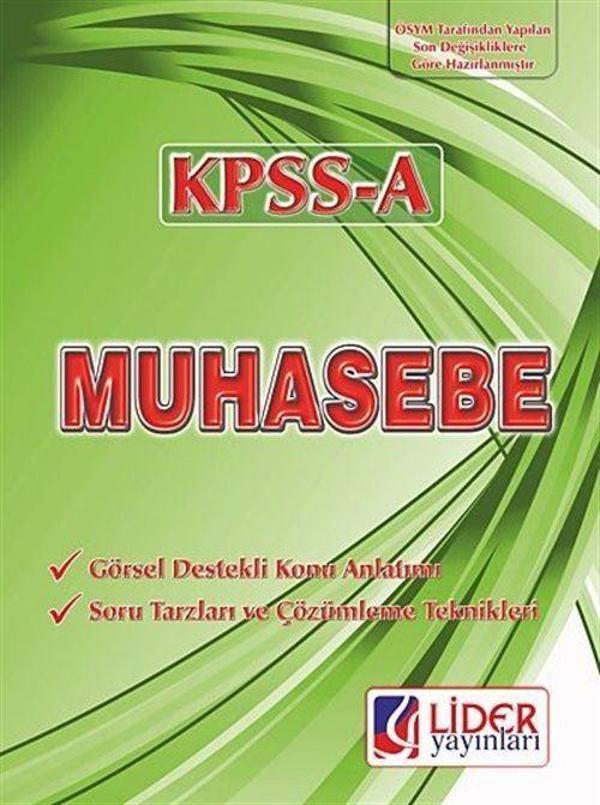 Lider Yayınları KPSS-A Muhasebe - Lider Yayınları - Image 1