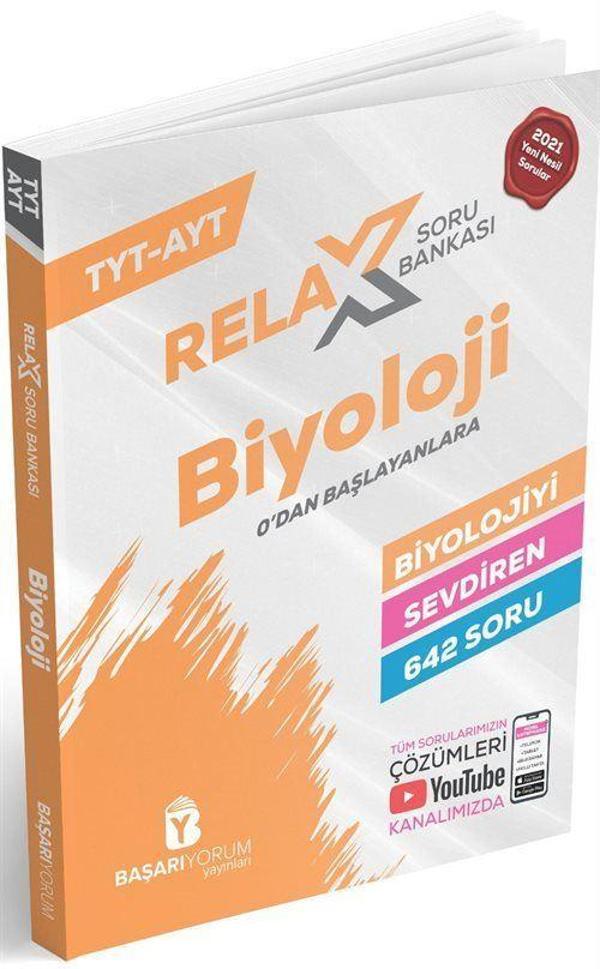 TYT-AYT Relax Biyoloji Soru Bankası 0'dan Başlayanlara - Başarıyorum Yayınları - Image 1
