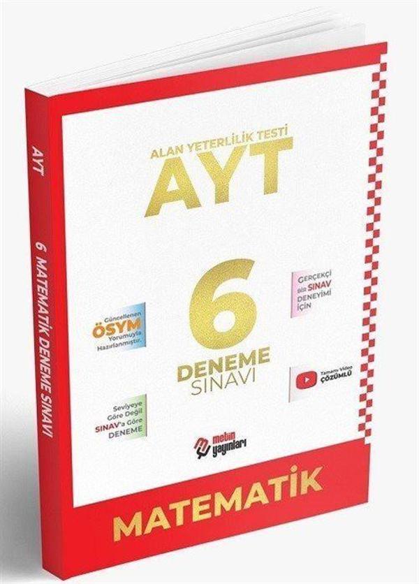 AYT Matematik 6 Deneme Sınavı - Metin Yayınları - Image 1
