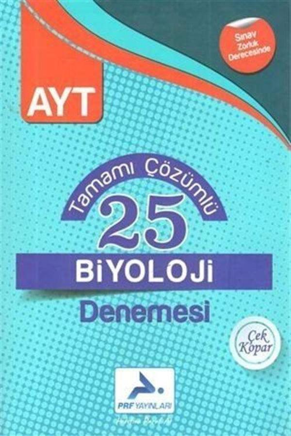 AYT Biyoloji Tamamı Çözümlü 25 Denemesi - Prf Yayınları - Image 1