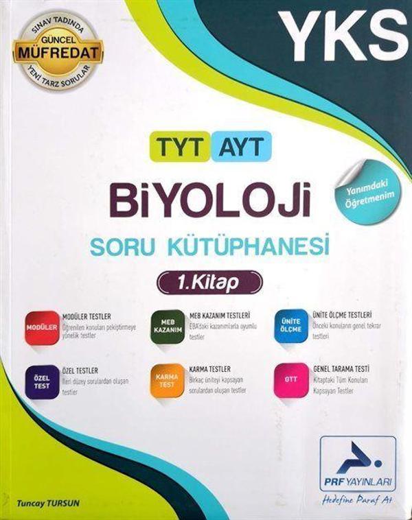 TYT AYT Biyoloji Soru Kütüphanesi 1. Kitap - Prf Yayınları - Image 1