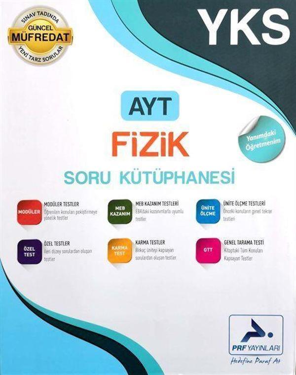 YKS AYT Fizik Soru Kütüphanesi - Prf Yayınları - Image 1