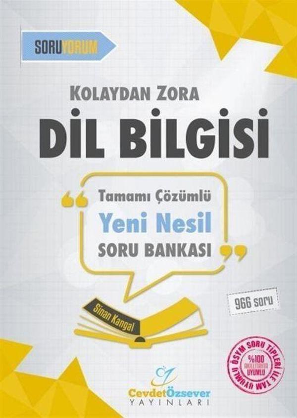 Kolaydan Zora Dil Bilgisi Çözümlü Soru Bankası - Cevdet Özsever Yayınları - Image 1