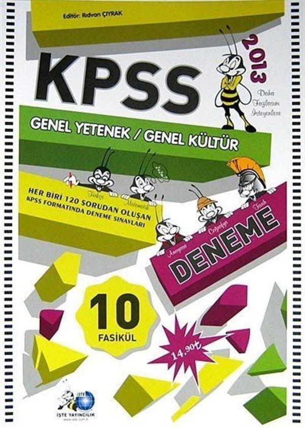 2013 KPSS Genel Yetenek Genel Kültür 10 Fasikül Deneme - İşte Yayıncılık - Image 1